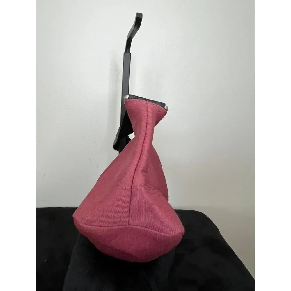 Vintage Miu Miu Red Canvas Y2K Hobo Shoulder Bag Authenticated